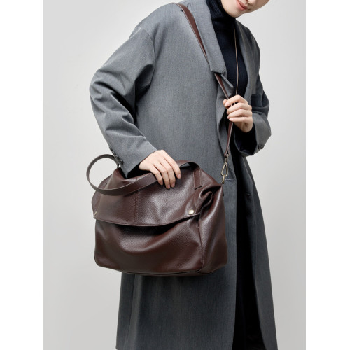 頭層牛皮機車包大容量枕頭包斜背托特包hobo寬肩帶真皮tote包a4包 頭層牛皮機車包大容量枕頭包斜背托特包hobo寬肩帶真皮tote包a4包