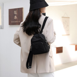 牛津布雙肩包女小包夏天輕便旅行2025新款帆布迷你單肩後後背包女防水