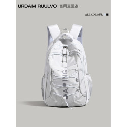UR大容量純色雙肩包2026新款夏季初高中學生書包休閒短途旅行後後背包
