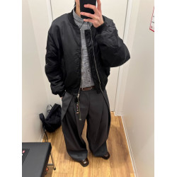 cleanfit風格TR立體褶皺西褲男女濶腿休閒褲設計感長褲春秋款潮