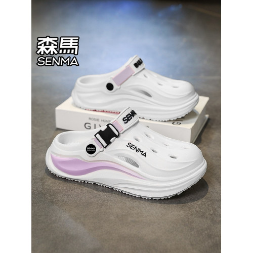 森馬洞洞鞋女外穿2026新款夏季防滑耐磨厚底增高包頭拖鞋沙灘涼鞋