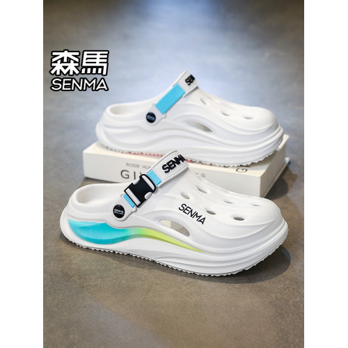 森馬洞洞鞋女外穿2026新款夏季防滑耐磨厚底增高包頭拖鞋沙灘涼鞋