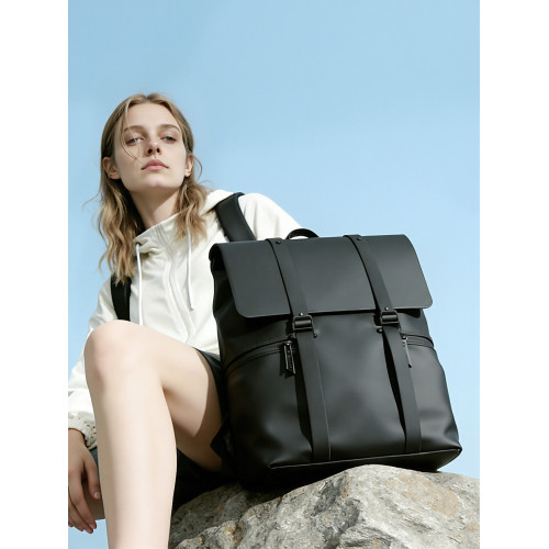 高級感雙肩包男士商務電腦後後背包女16寸男款皮質上班通勤男生書包男