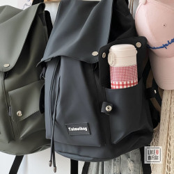 原創設計潮酷電腦後後背包男女學生書包森系帆布大容量旅行校園雙肩包