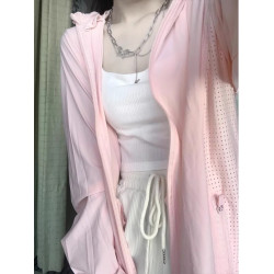 特大碼2-300斤防曬衣女2024薄款冰絲涼爽防曬服開衫透氣防紫外線