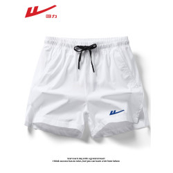 廻力冰絲運動短褲男款夏季薄款2025新款跑步健身沙灘褲透氣三分褲