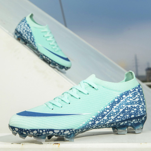 C羅刺客16青少年足球鞋室內男女兒童小學生AG長釘TF碎釘男孩男童