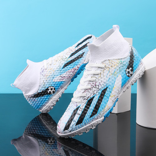 高幫梅西龍骨X19兒童足球鞋男碎釘ag長釘TF短釘女男童獵鷹小李子