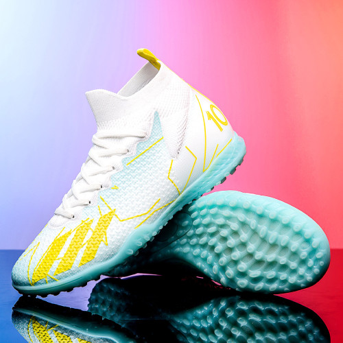 梅西短釘足球鞋高幫刺客中小學生長釘AG碎釘TF男童兒童透氣訓練鞋 梅西短釘足球鞋高幫刺客中小學生長釘AG碎釘TF男童兒童透氣訓練鞋