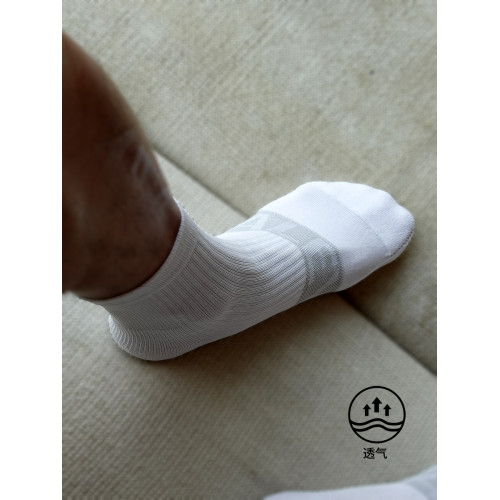 舒適新款運動訓練健身純棉萊卡簡約中低幫百搭襪短襪男士瑜珈透氣