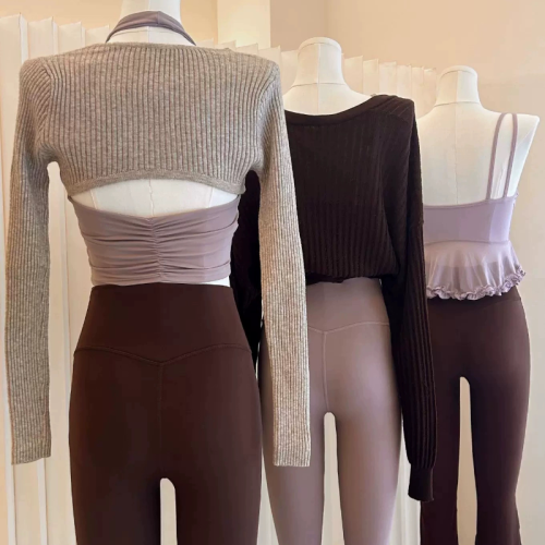 推薦運動健身服女2025新款秋冬絕美瑜珈服套裝普拉提上衣長袖