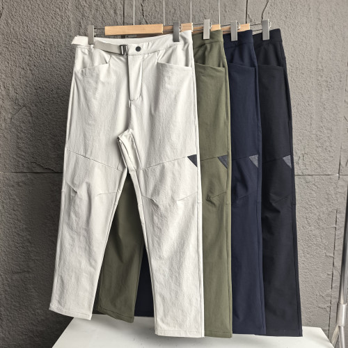 鼠平替！戶外登山徒步薄款耐磨防潑水男士全地形軟殼褲速乾休閒褲