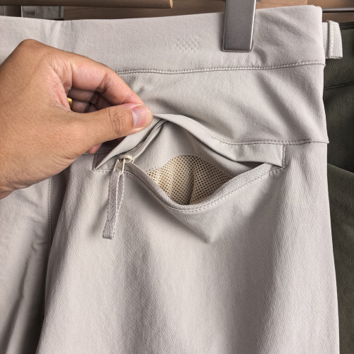 鼠平替！戶外登山徒步薄款耐磨防潑水男士全地形軟殼褲速乾休閒褲