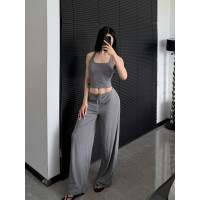 小胸天菜-方領運動背心帶胸墊跑步健身文胸工字美背瑜珈服可外穿