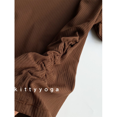 外穿跑步訓練健身短袖高彈瑜珈服春夏