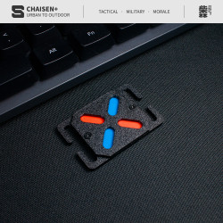 molle系統專用夜光識別章卡釦式熒光士氣章戰術機能後後背包配件