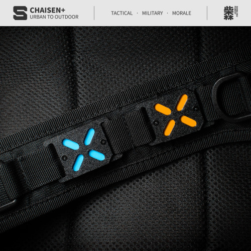 molle系統專用夜光識別章卡釦式熒光士氣章戰術機能後後背包配件