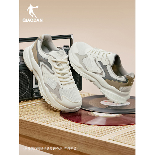 喬丹小千禧網面透氣休閒鞋男春夏新款厚底老爹鞋軟底學生運動鞋子