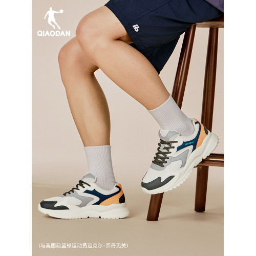 喬丹小千禧網面透氣休閒鞋男春夏新款厚底老爹鞋軟底學生運動鞋子