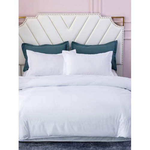 賓館酒店布草床上用品四件套民宿三件套磨毛單雙人純白單被套簡約