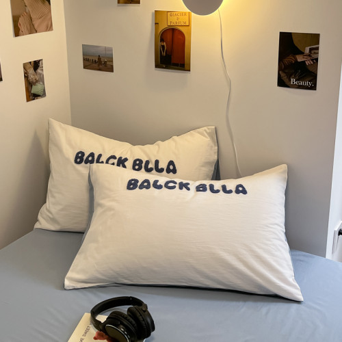 A類可愛煤球純棉四件套100全棉被套床單床包款單人宿捨三件套床品