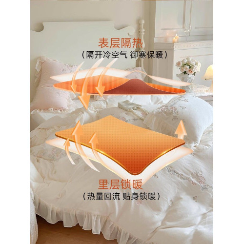 保暖床品歐式公主風高密牛奶絨四件套絨被套床單秋冬床包床上用品 保暖床品歐式公主風高密牛奶絨四件套絨被套床單秋冬床包床上用品