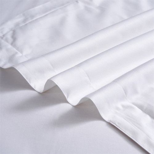 酒店布草四件套純白色被套全棉被罩民宿賓館旅館床上用品專用