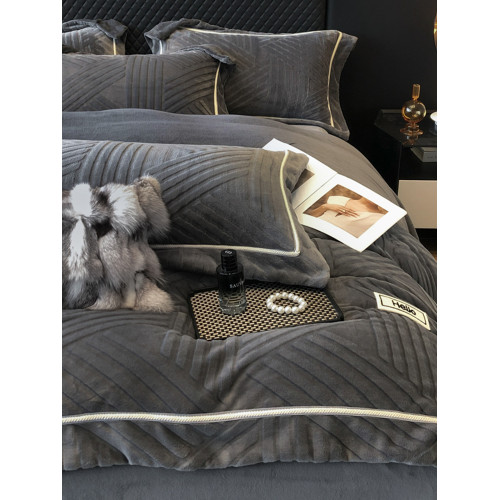 2025新款加厚保暖冬季牛奶絨四件套毛絨被套加絨床單珊瑚絨法蘭絨 2025新款加厚保暖冬季牛奶絨四件套毛絨被套加絨床單珊瑚絨法蘭絨