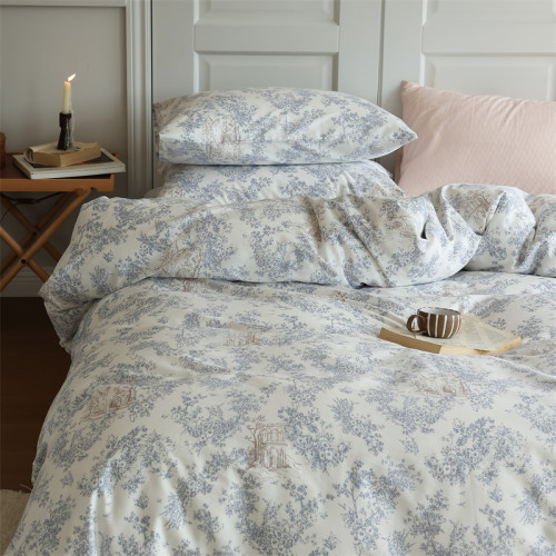 【日本尺寸】北歐小清新印花三四件套全棉純棉親膚床上用品