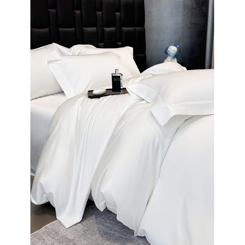 180支長絨棉七星級酒店四件套全棉純棉被套床單高檔純色床上用品4