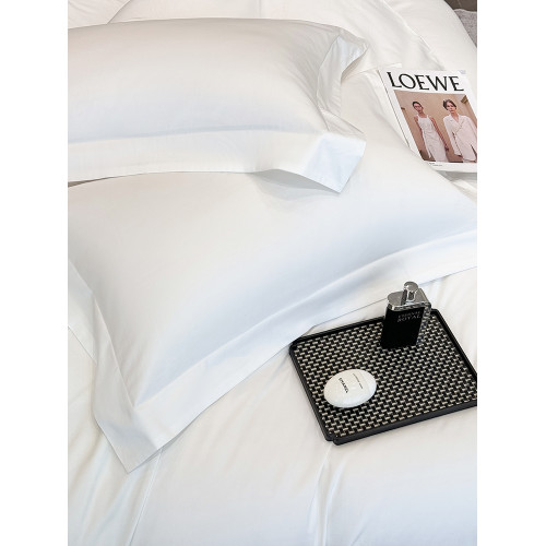 180支長絨棉七星級酒店四件套全棉純棉被套床單高檔純色床上用品4