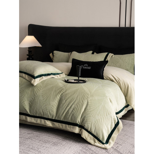 冬季超柔軟牛奶絨四件套2025新款加厚毛絨被套床單床包款床上用品