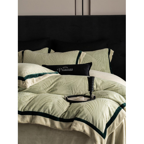 冬季超柔軟牛奶絨四件套2025新款加厚毛絨被套床單床包款床上用品