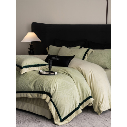 冬季超柔軟牛奶絨四件套2025新款加厚毛絨被套床單床包款床上用品