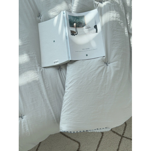 簡簡單單 韓國刺綉雙拼莫代爾仿羊駝毛保暖秋冬被 超軟可機洗A227