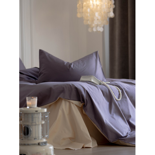 100s長絨棉貢緞床上四件套全棉純棉 輕奢純色床單被套床包款床品