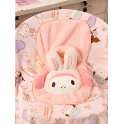 庫洛米抱枕毛毯二合一學生午睡毯子秋冬可攜式收納折曡手拎毯子包