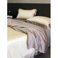 LF級輕奢天絲四件套/高支真絲冰絲裸睡絲滑夏季床單夏天床上用品