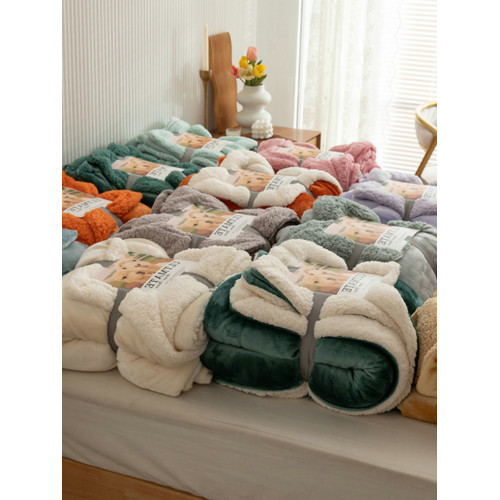 羊羔絨毛毯被子珊瑚絨毯子沙發蓋毯單人宿捨辦公室午睡毯冬季加厚