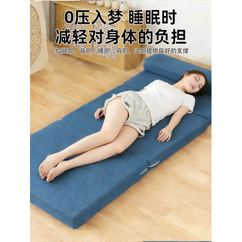 折疊床墊軟墊可折疊榻榻米學生宿捨單人辦公室午休神器加厚海綿墊