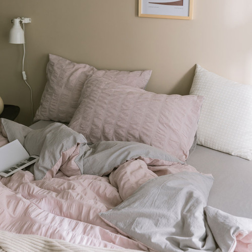 民宿風白色泡泡紗床上四件套純棉全棉超柔裸睡被套床單床包床品4 民宿風白色泡泡紗床上四件套純棉全棉超柔裸睡被套床單床包床品4