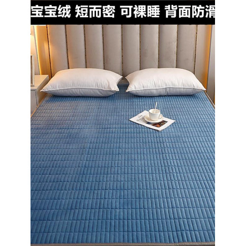 寶寶絨床墊褥子軟墊牛奶珊瑚家用冬季毯薄款宿捨單人學生床鋪墊被