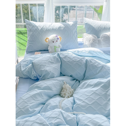 2025新款床單四件套非全棉純棉床品被套罩床包學生宿捨床上三件套