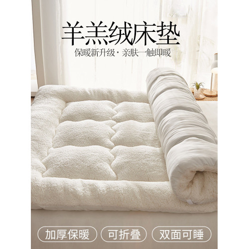 羊羔絨床墊軟墊子家用冬季加厚學生單人宿捨牛奶絨鋪底床褥子墊被