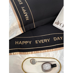 北歐風輕奢感水洗棉刺綉款綉花織帶提花暗紋四件套學生宿捨三件套