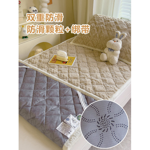 冬季天牛奶珊瑚絨床墊加厚保暖學生宿捨單人床褥墊被褥子毛毯鋪床