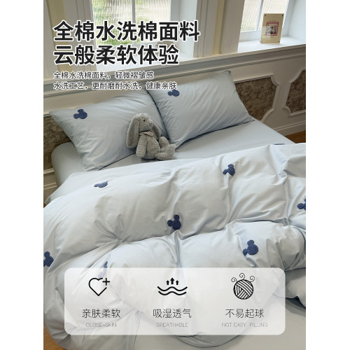 卡通水洗棉四件套全棉純棉2026新款床上用品兒童男被套床單三件套 卡通水洗棉四件套全棉純棉2026新款床上用品兒童男被套床單三件套