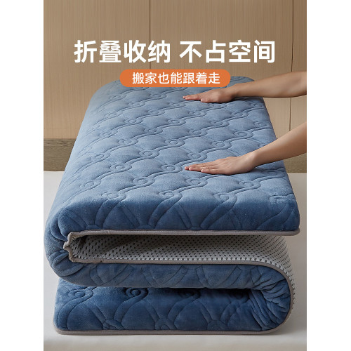 地鋪睡墊打地鋪專用折曡床墊家用榻榻米墊子牛奶絨隔寒墊宿捨學生
