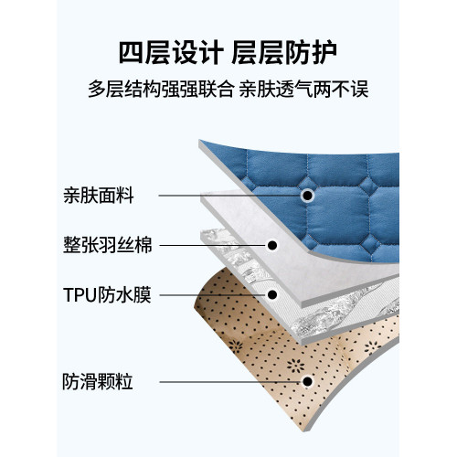 品牌防水隔尿床墊褥子上面鋪底的墊被單可機洗護理臥老年成人專用