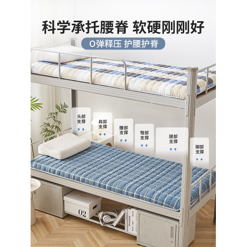 乳膠床墊軟墊學生宿捨專用單人90x190cm冬夏兩用涼蓆墊子藤蓆地墊
